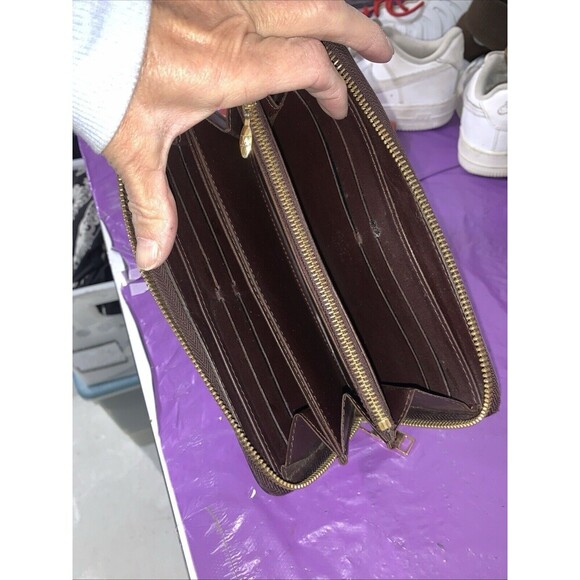 Louis Vuitton Monogram Wine Vernis Patent Leather Empreinte Zippy Long Wallet - Picture 2 of 13